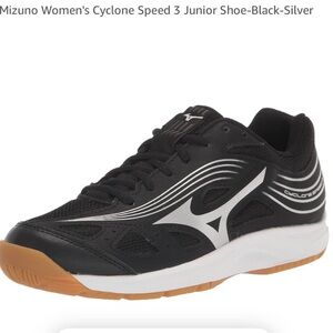 NWOB Mizuno Cyclone Speed 3 Women’s Volleyball Shoe Black White Size 9.5